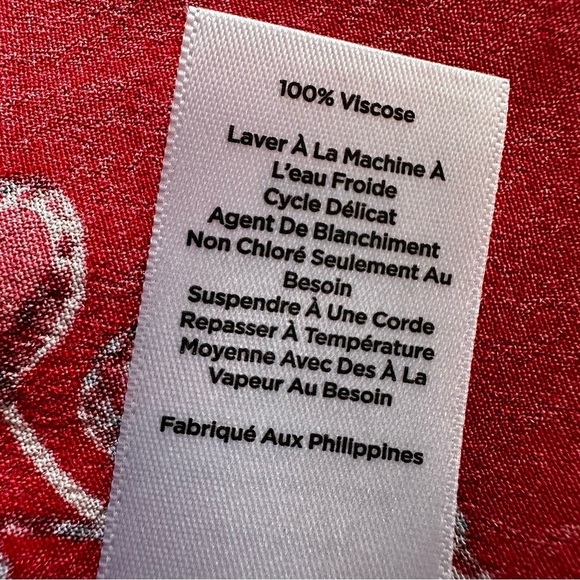 Talbots Red Floral Short Sleeve Dress, Friends Style, 8 - Picture 9 of 10